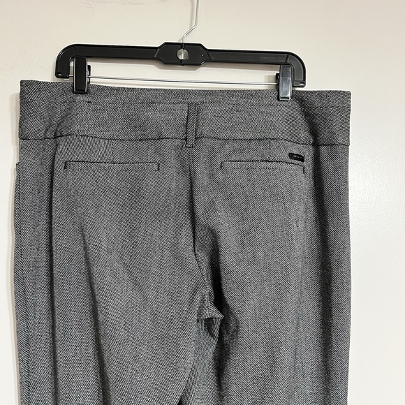 Express Editor Gray Flare Trouser Pants Size 12 R Gray Mid Rise Work Wear - Picture 10 of 11